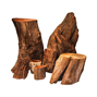 Tree Log - Trästubbar 10-40 cm - 10 kg
