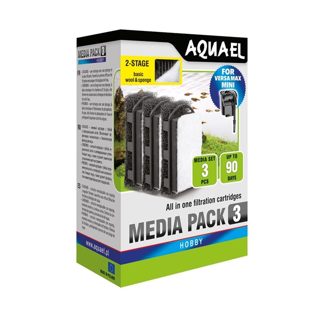Aquael - VersaMax Mini Filterpatron - 3-pack