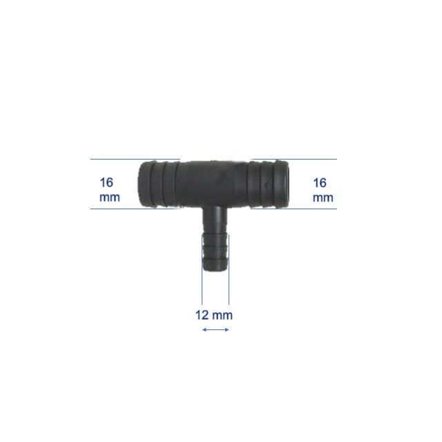 Eheim - T-koppling för ytvattenrenare - 2x16/22 mm till 1x12/16 mm