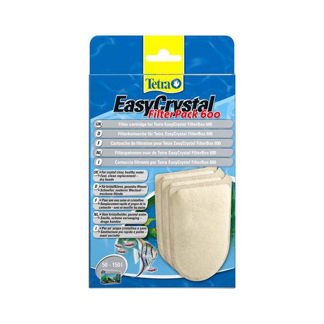 Tetra EasyCrystal 600 - Filterpatron - 3 st