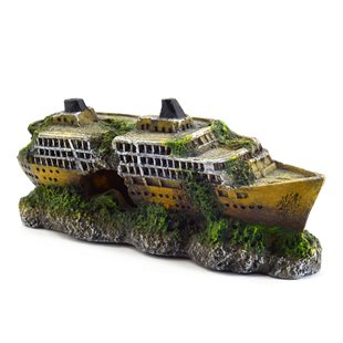Aqua Della - Kryssningsfartyg - Skeppsvrak - 18x5x8 cm