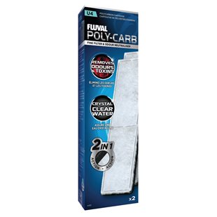 Fluval U4 - Poly-Carb - Polyester/Kolfilter - 2-pack