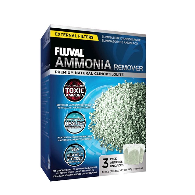 Fluval - Ammoniakborttagare - 3x180 g