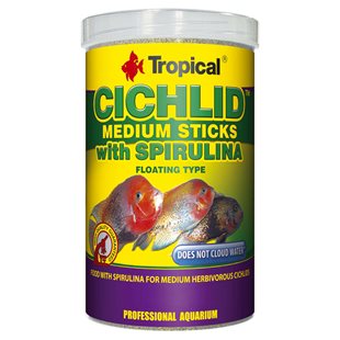 Tropical Cichlid Spirulina Medium Sticks - 1000 ml