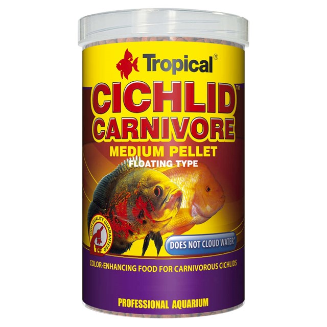 Tropical Cichlid Carnivore Medium Pellet - 1000 ml