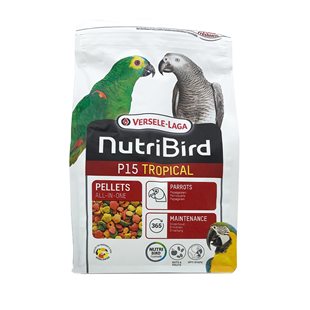 NutriBird P15 Tropical - Papegoj - Underhållspellets - 1 kg