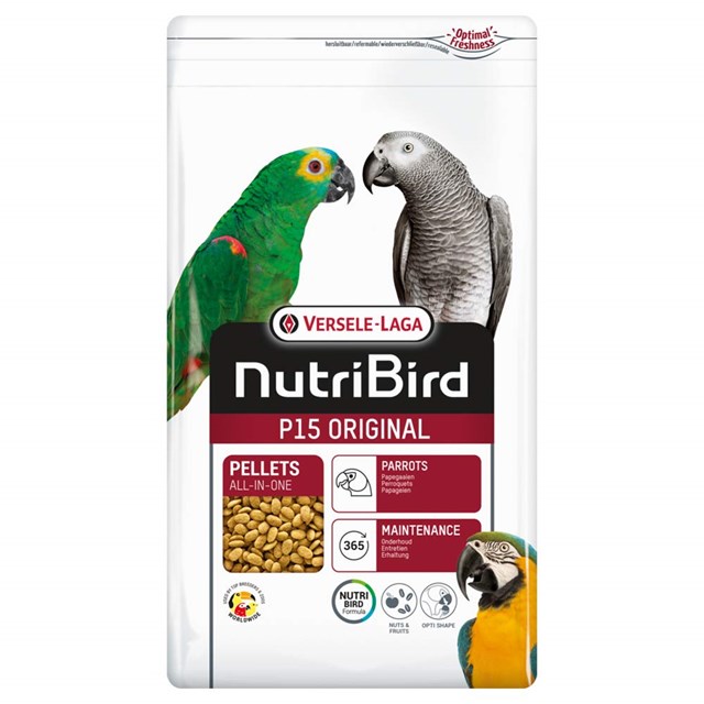 NutriBird P15 - Papegoj - Underhållspellets - 1 kg