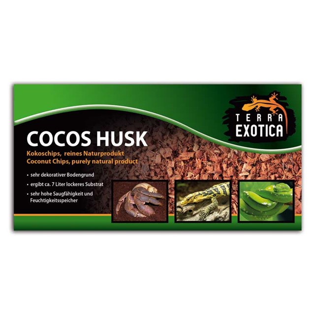Terra Exotica Cocos Husk 500 g - Grov - 7 liter