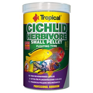 Tropical Cichlid Herbivore Small Pellet - 1000 ml