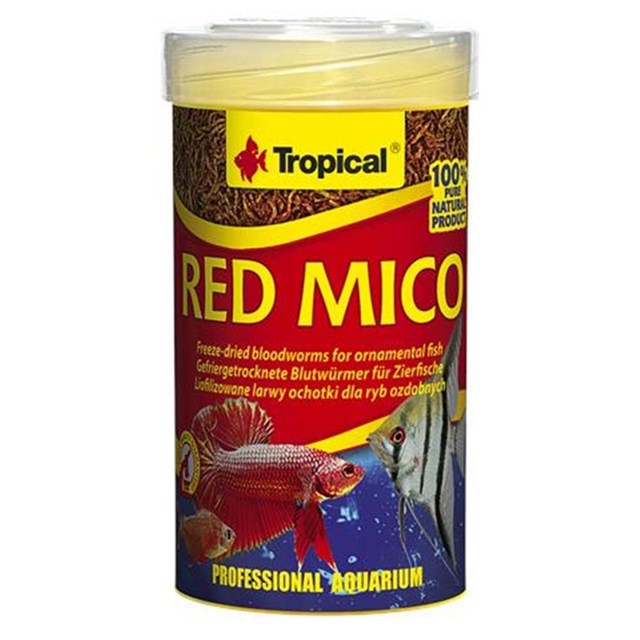 Tropical Red Mico - Röda mygglarver - 100 ml