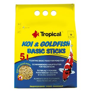 Tropical Koi & Goldfish Basic Sticks - 5L
