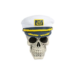 Captain Skull dekoration - 13x13x15 cm