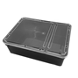 Svart Plastbox - Stapelbar 245x185x75 mm - 3 Liter