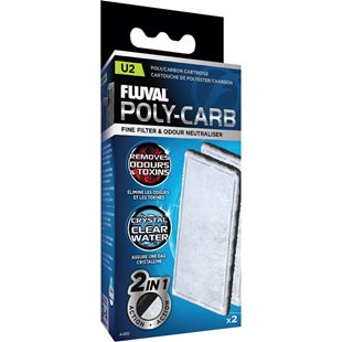 Fluval U2 Poly-Carb - Polyester/Kolfilter - 2-pack