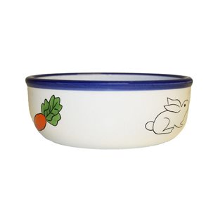 Keramikskål Smådjur - Kanin - Blå - 10x10x4 cm