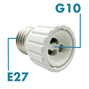 Sockeladapter från E27 till GU10