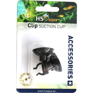 HS Aqua Sugkoppar med clips - 9/12 mm - 2 st