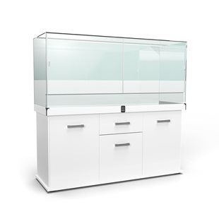 Zqare - Terrarium 120x50x60 cm med vit möbel