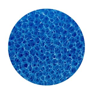 Blå filtermatta grovporig - 100x100x10 cm - 10 PPI