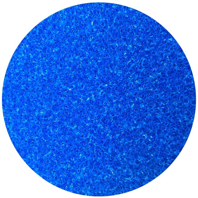 Blå filtermatta - Grov - 50x50x2 cm