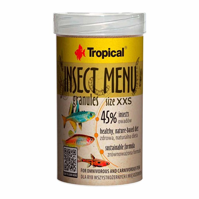 Tropical Insect Menu Granules - XXS - 250 ml