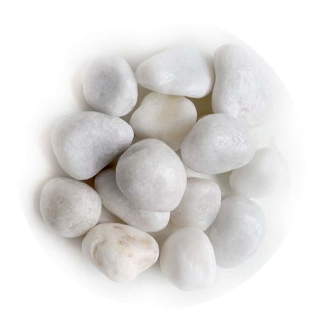 Wabi Kusa White Pebbles - 1-3 cm - 1 kg