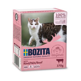 Bozita Bitar i Sås med Nötkött - 370 g