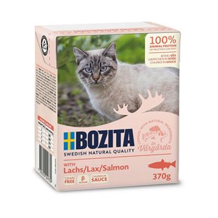 Bozita Bitar i Sås med Lax - 370 g