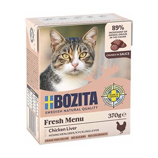 Bozita Bitar i Sås med Kycklinglever - 370 g