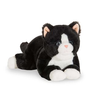 Gosedjur Katt - Svart/vit - 30 cm