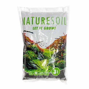 Aquadeco Nature Soil - Svart - 4-5 mm - 3 liter
