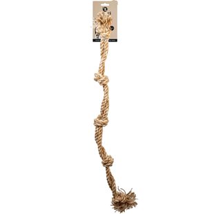 Hundleksak Twisted 5 Knots Double Rope - 70 cm