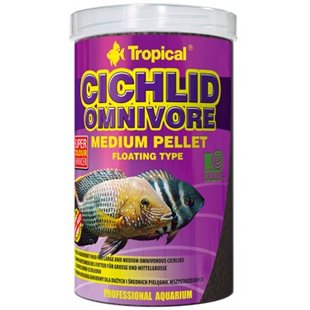 Tropical Cichlid Omnivore Medium Pellet - 1000 ml