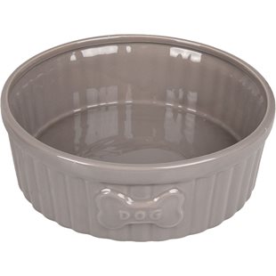 Hundskål Keramik Grå - 20 cm - 1510 ml