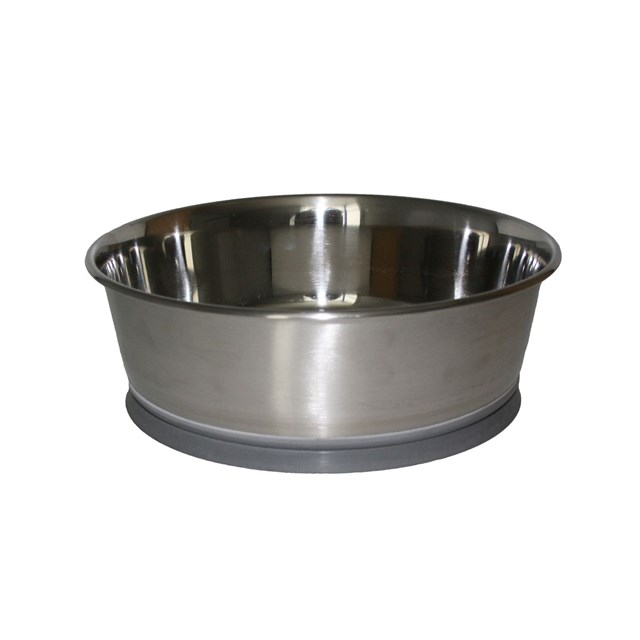 Hundskål Rostfri Deluxe Antislip - 2750 ml