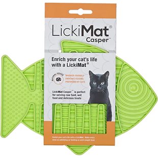 Lickimat Cat Casper - Grön - 22x16 cm