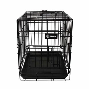 Hundtransportbur - Svart - 47,5x31,5x39 cm