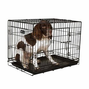 Hundtransportbur - Svart - 78x49x56,5 cm