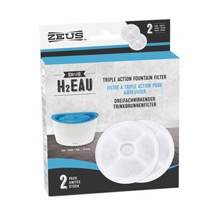 Triple Action Filter till Zeus Vattenfontän - 2-pack