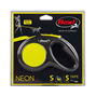 Flexi Koppel New Neon - S - 5M band - Neon - Max 15 kg