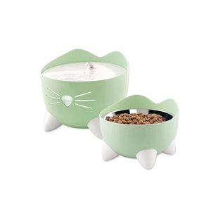 Catit Pixi Combo Pack - Vattenfontän & Skål - Grön