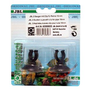 JBL - Sugkopp med clips 16/22 mm - 2-pack