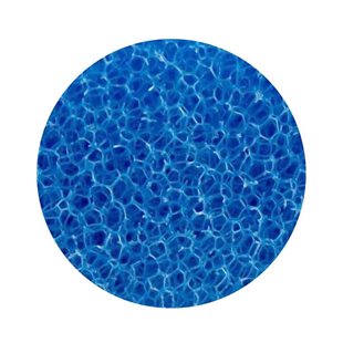 Blå grovporig filtermatta - 50x50x5 cm - 10 PPI