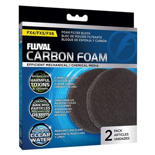 Fluval Carbon Foam - Filtermatta FX-serien - 2 st