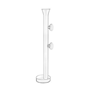 HS Aqua Glass Food Plate + Tube - 25 cm