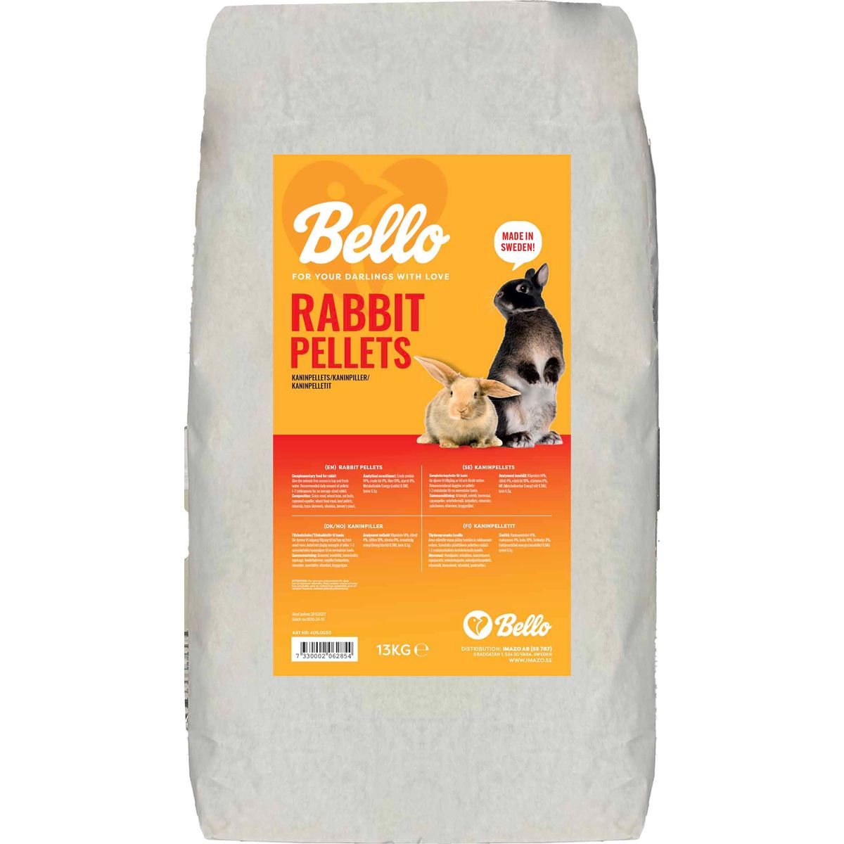 Bello Rabbit Pellets - Kaninpellets - 13 kg - CyberZoo