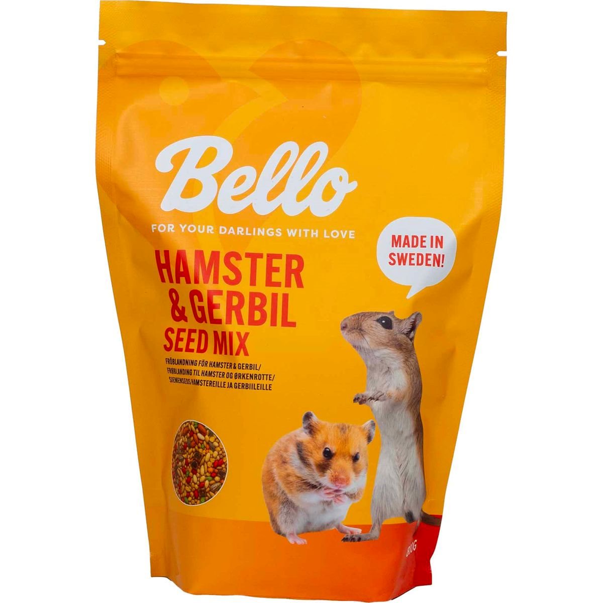 Visual Reference: Bello Hamster Gerbil Seed Mix 800 G