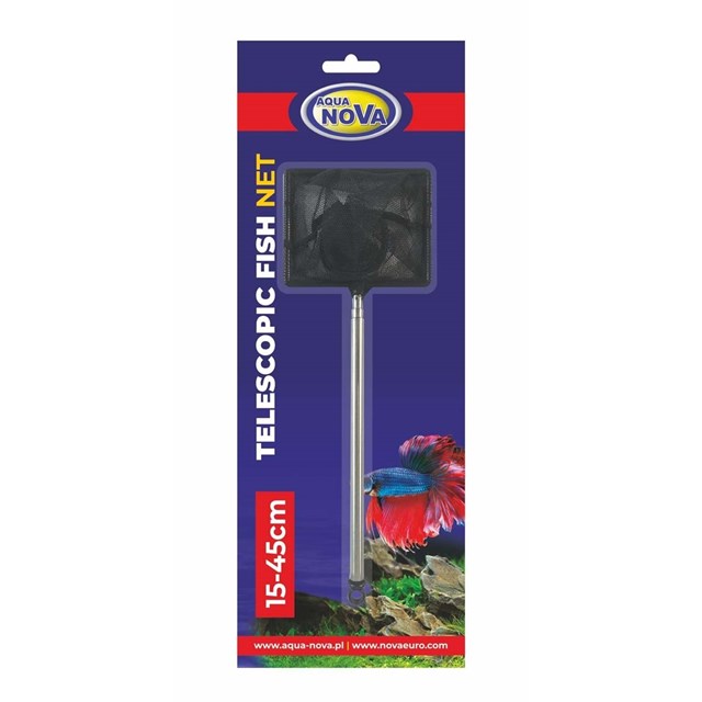 Aqua Nova Håv med teleskopiskt handtag - 15-45 cm