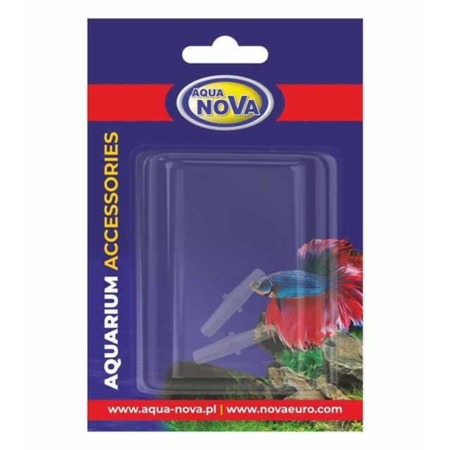 Aqua Nova Skarvkoppling - 4/6 mm - Transparent - 2-pack
