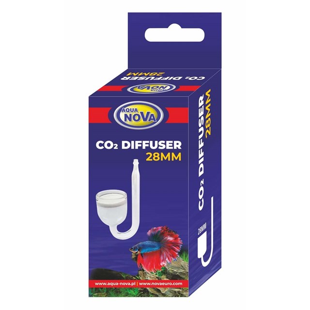 Aqua Nova Diffusor i glas - Koldioxid (CO2) - 28 mm